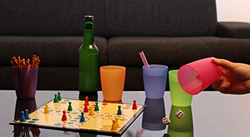 idea-station Neo Vasos plastico 30 Piezas, 250 ml, Colorido, Reutilizable, inastillable, Duro, vajilla, Tazas, Copas, Vaso, niños, Infantiles, de Agua, cóctel, Fiesta