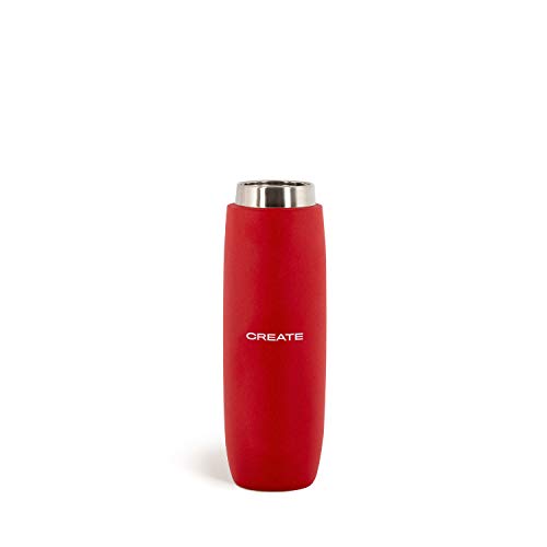 IKOHS B-Life Smart - Botella Termo Inteligente Portátil, Taza de Viaje, Térmica de Doble Capa de Acero Inoxidable, Pantalla Inteligente con Temperatura, Botella de Agua Sin BPA (Rojo)