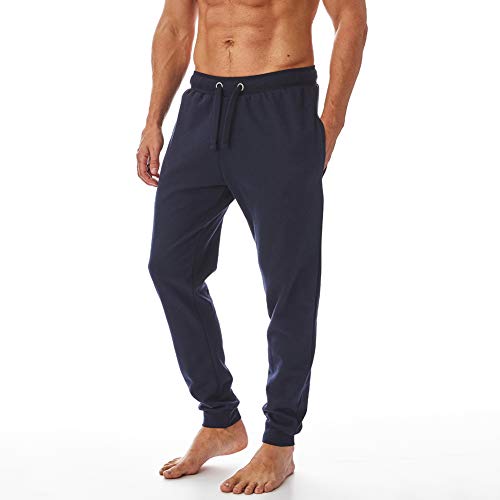 IMPNT206 para hombre de la montaña del hierro regenerado YarnEco amistoso contra Pil flexible cómodo Jog Sweat Pant para pantalones, Azul marino, 3X-Large