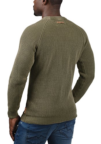 INDICODE Rockford - Suéter de Lana para Hombre, tamaño:L;color:Dark Olive (644)