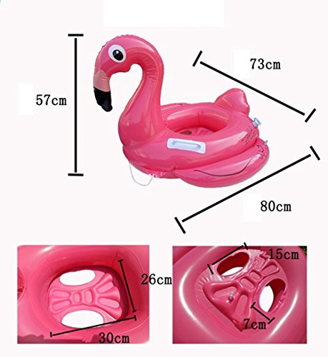 Inflatable Flamingo Baby Swimming Ring Lianshi Niños Cartoon Swim Ring para bebé para niños por diversión