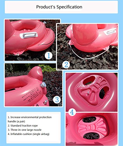 Inflatable Flamingo Baby Swimming Ring Lianshi Niños Cartoon Swim Ring para bebé para niños por diversión