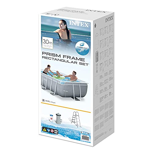 Intex 26784NP - Piscina rectangular prism frame intex 300x175x80 cm con depuradora