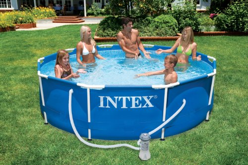 Intex 28212NP Piscina redonda Metal Frame, con depuradora, 366 x 76 cm