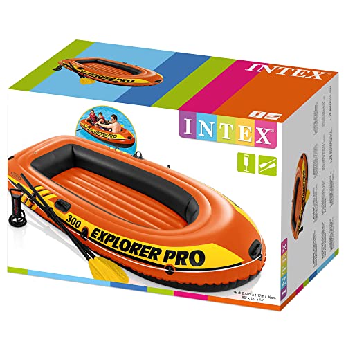 INTEX 58358NP - Barca hinchable explorer pro300 remos+hinchador 244x117x36cm