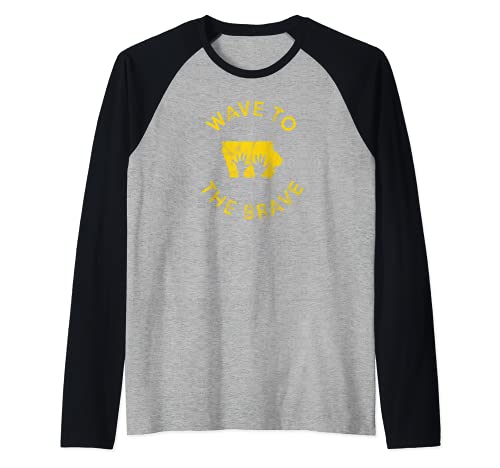 Iowa Wave to the Brave Football Children's Hospital Camiseta Manga Raglan