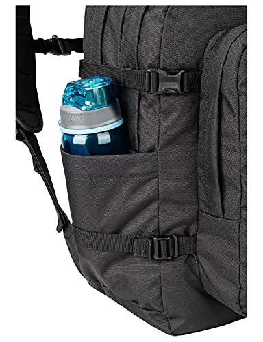 Jack Wolfskin Berkeley mochila Negro - Mochila para portátiles y netbooks (Negro, Ciudad, Monótono, 600 D, Unisex, Bolsillo frontal, Bolsillo lateral)