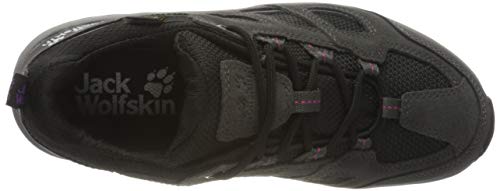 Jack Wolfskin Vojo 3 Texapore Low W, Zapatos al Aire Libre Mujer, Dark Steel/Purple, 35.5 EU