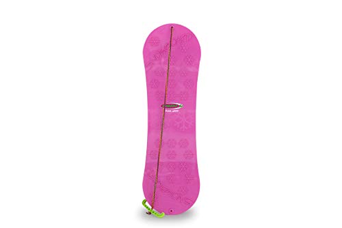 Jamara 460393-Snow Play 72cm Fucsia – Construcción aerodinámica, Cuerda, Patines deslizantes Snowboard, Color Rosa (460393)