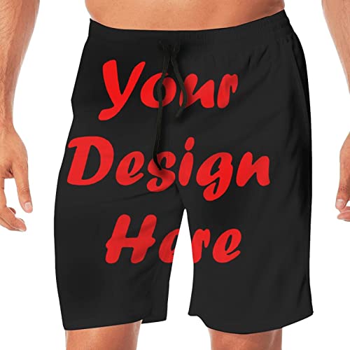 Jingliwang Custom Face Men's Boardshorts I Love You Swim Trunks Wife'S Face Beach Board Shorts for Men Quick Dry