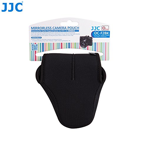 JJC Funda de Neopreno Ultra Ligera para Cámara Fujifilm X-T10/X-M1/X-A2/X-A3 Olympus E-M10II/E-M5II Canon EOS M5/M50