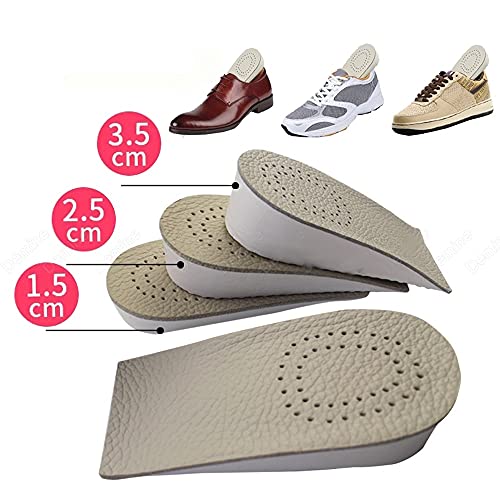 JJSPP Invisible Half Plantillas para las mujeres Zapatos Insertar almohadillas de talón Shoe Levantamiento de zapatillas Aumento de altura Aumento de la plantilla Pie de cuidado del talón Cojín de coj