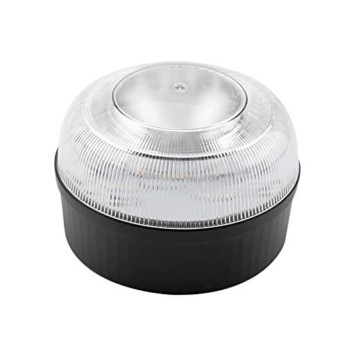 Jocca - Luz de Emergencia Coche V16 Homologada DGT | Helpflash | Sustituye a Triángulos | Base Magnética Antideslizante | Baliza Emergencia Coche | 8 Leds de 1W Cada