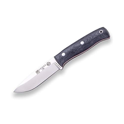 Joker Cuchillo de Supervivencia Deportivo Lynx CM111-F, Mango Canvas micarta, Hoja de 10,5 cm, Incluye Funda Kydex con pedernal, Herramienta de Pesca, Caza, Camping y Senderismo