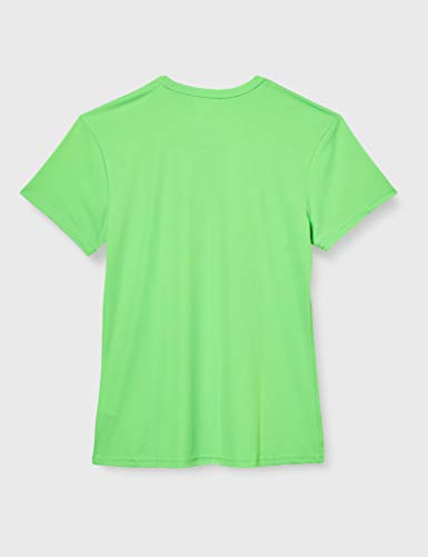 Joma Combi Woman M/C Camiseta Deportiva para Mujer de Manga Corta y Cuello Redondo, Verde (Verde Flúor)