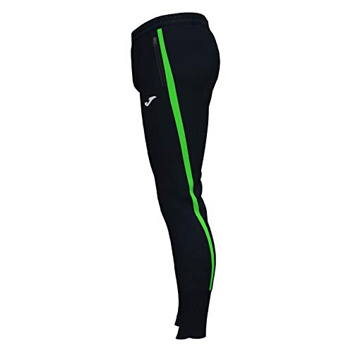 Joma Pantalón Largo Advance Negro Verde flúor