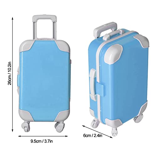 Jopwkuin Accesorios de, Material de Calidad para Equipaje para Niños, único, Vívido Cumpleaños de los Niños(Maleta Trolley PJ-459-06 Azul Cielo)