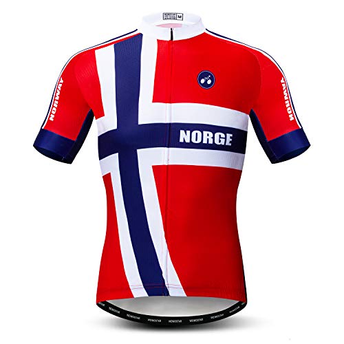 JPOJPO Ciclismo Jersey Para Hombres Pro Equipo Bicicletas Ropa MTB Bike Jerseys Conjunto Noruega