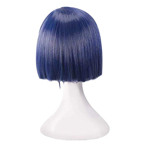 Jsmhh Darling en el Franxx (Ichigo) Anime Cosplay Pelucas para niñas Pelucia asimétrica de fibra asimétrica resistente al calor resistente al calor (azul)