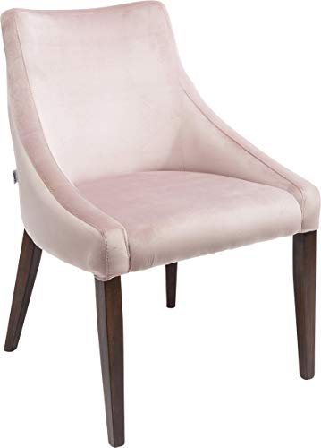 KARE Mode Velluto, Fucsia, 87 x 70 x 60 cm, Silla de Comedor Rosa