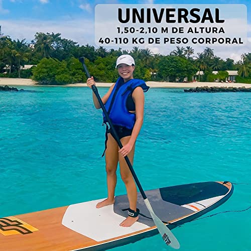 Khroom® Chaleco de natación para Adulto - Pesa Solo 400 Gramos - Ayuda a la flotabilidad para Snorkel, Kayak y Sup - para Adultos (Azul)