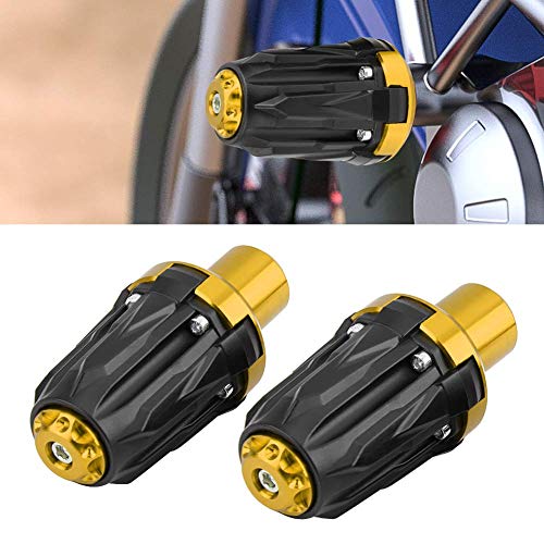 KIMISS 1 * par de Protectores deslizantes de marco universales Anticaídas de la Motocicleta(oro)