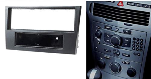 Kit de Montaje Marco para Radio Adaptador autorradio 1 DIN Opel Corsa Zafira Astra Antara 2006 Matt Black