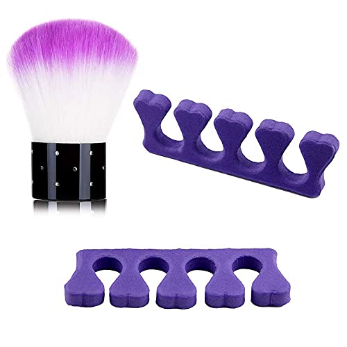 Kit de Uñas Removedor el Esmalte,10pcs Clip Uñas de Plastico,100 Removedor Almohadillas,Lima de Uñas,Raspador,Empujador de Cutículas,Cepillo para Uñas,Botella Dispensadora, separadores de dedos