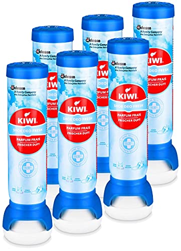 KIWI - Fresh Force - Desodorante para zapatos, aroma fresco, 6 botes de 100 ml