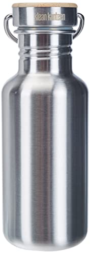 Klean Kanteen Botella Reflect 18oz, Adultos Unisex, Plateado, 199 mm H x 72.5 mm W