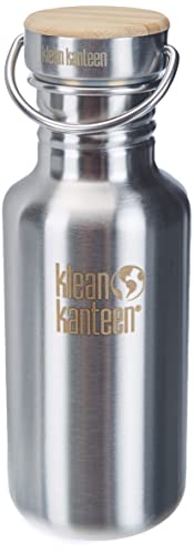 Klean Kanteen Botella Reflect 18oz, Adultos Unisex, Plateado, 199 mm H x 72.5 mm W