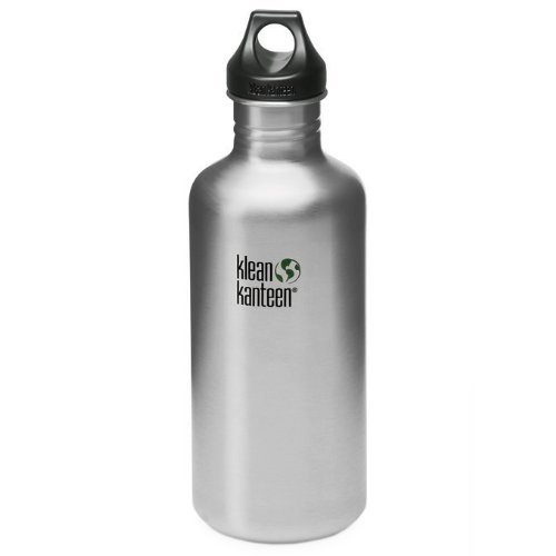 Klean Kanteen Edelstahlflasche Flasche Classic Loop - Set de Mantenimiento para Acampada, Talla 0.532 Litro