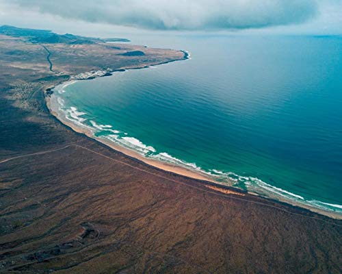 Kpoiuy Pintar por NúMeros DIY Paisaje Costa del OcéAno Islas Canarias Lona Sala De Estar Dormitorio DecoracióN Imagen ArtíStica Regalo Hijos Adultos