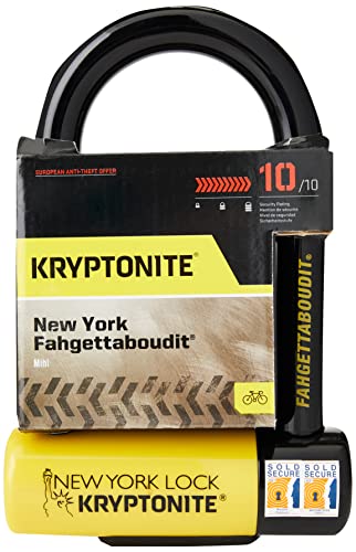 Kryptonite New York FAHGETTABOUDIT Lock - Amarillo, Mini