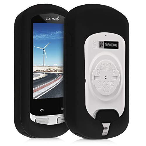 kwmobile Carcasa GPS Compatible con Garmin Edge Explore - Funda de Silicona para navegdor de Bici - Negro