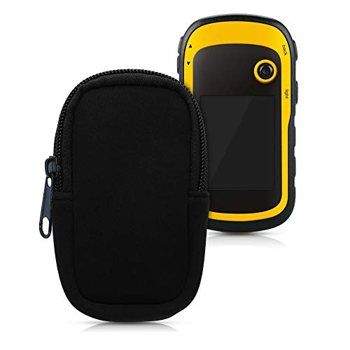 kwmobile Funda Blanda Compatible con Garmin eTrex 10/20/30/201x/209x/309x - Estuche Protector de Neopreno con Cierre - Negro