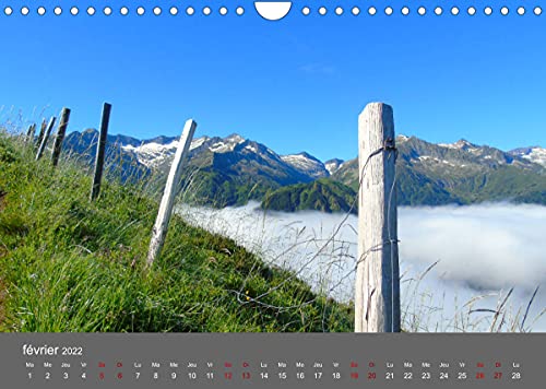 La magie des grandeurs des Pyrénées (Calendrier mural 2022 DIN A4 horizontal): Découvrez la féerie des sommets, des lacs, des ruisseaux et des grands sites des Pyrénées (Calendrier mensuel, 14 Pages )