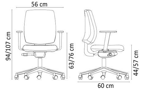 La Silla de Claudia - Silla Escritorio y Oficina Torino Color Rosa Fucsia. Silla Oficina ergonómica con reposabrazos. Asiento y Respaldo Regulables. Ruedas de Goma