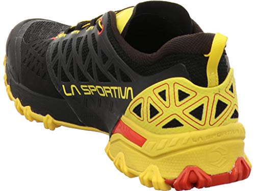 LA SPORTIVA Bushido II, Zapatillas de Trail Running Hombre, Black/Yellow, 41.5 EU