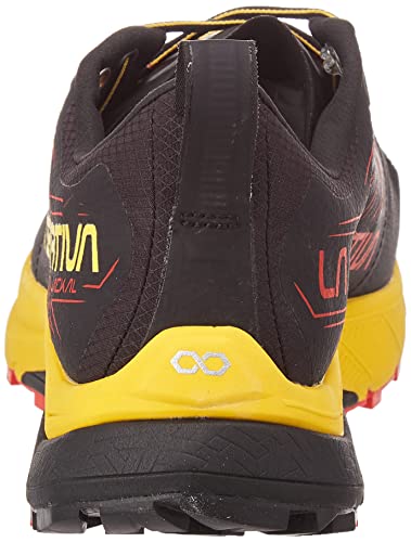 LA SPORTIVA Jackal, Zapatillas de Trail Running Hombre, Black/Yellow, 41.5 EU