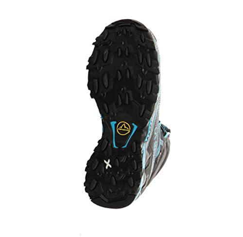 LA SPORTIVA Ultra Raptor II Mid Wide Woman GTX, Botas de Senderismo Mujer, Carbon/Topaz, 40 EU