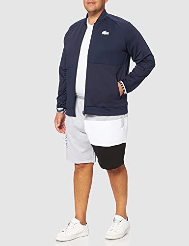 Lacoste Sport SH6974 Sudadera para Hombre, Marino/Blanco, 4XL