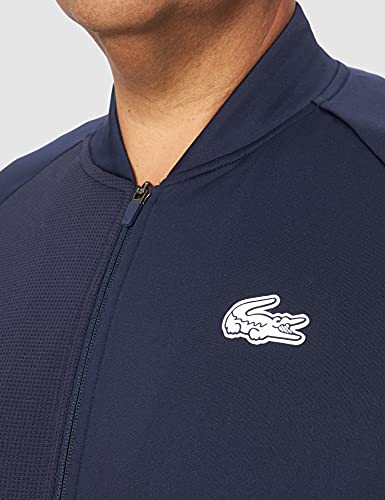 Lacoste Sport SH6974 Sudadera para Hombre, Marino/Blanco, 4XL