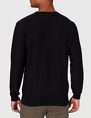 Lee Basic Crew Neck, Jersey, Hombre, Negro, Small