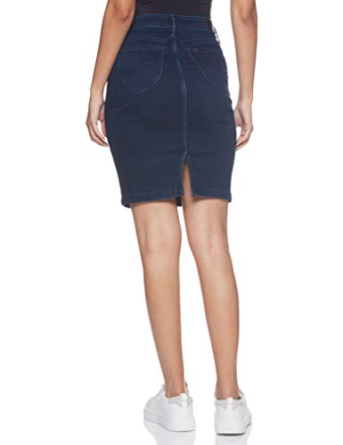 Lee Pencil Skirt, Falda para Mujer, Azul (Summer Night VY), 32