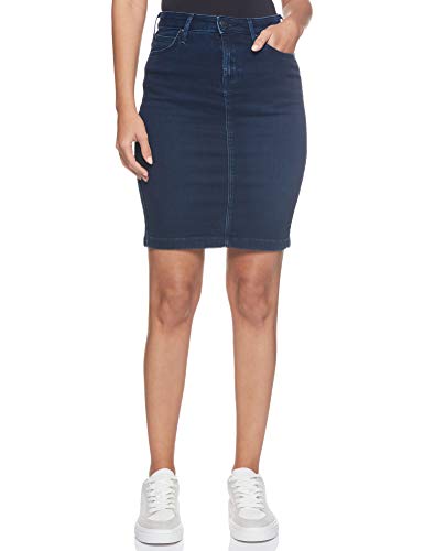 Lee Pencil Skirt, Falda para Mujer, Azul (Summer Night VY), 32