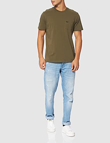 Lee Té de Bolsillo Camiseta, Verde Oliva, M para Hombre