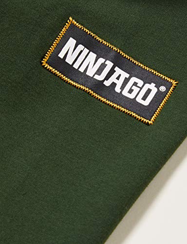 LEGO MW-Sweatshirt mit Kapuze Ninjago Sudadera con Capucha, 871 Dark Green, 4 años para Niños