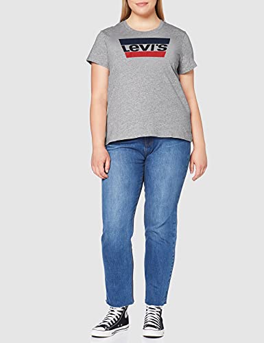 Levi's The Perfect tee Camiseta, Sportswear Logo Smokestack Htr, M para Mujer