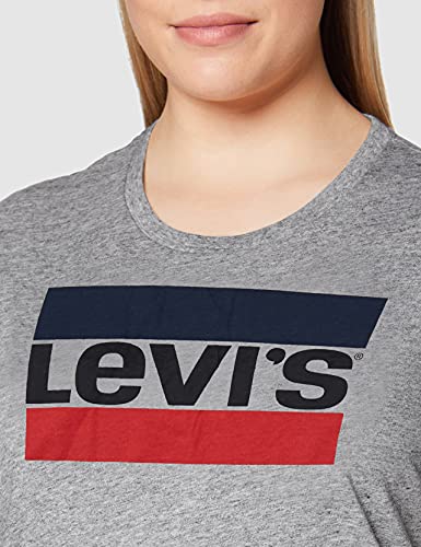 Levi's The Perfect tee Camiseta, Sportswear Logo Smokestack Htr, M para Mujer